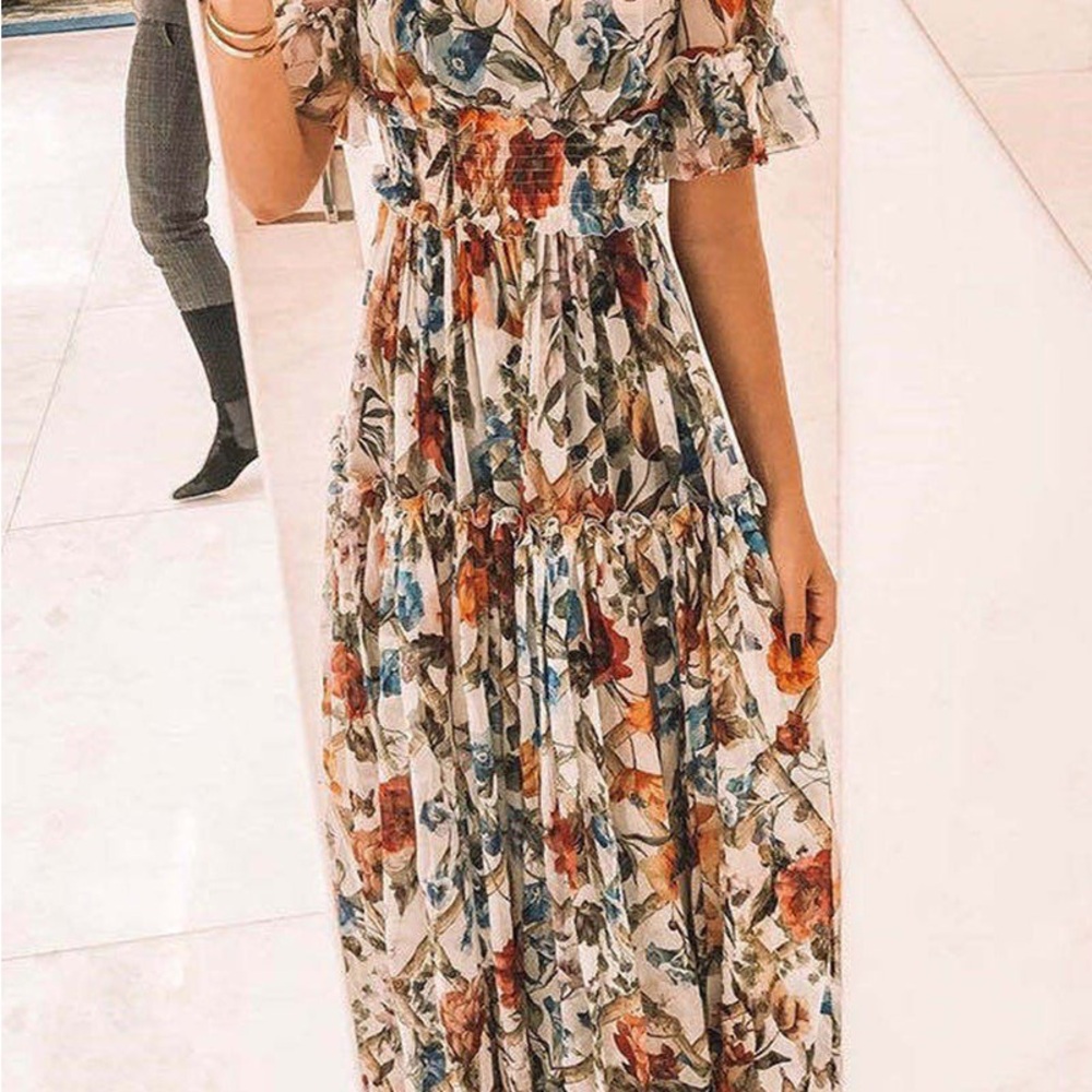 Floral Print Women's Dress